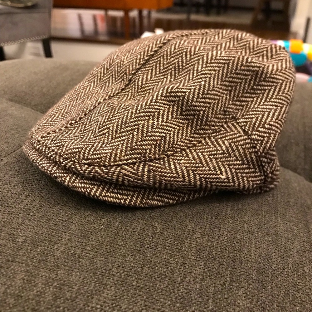 0-3 month brown paperboy hat
